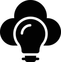 ilustración de vector de idea de nube en un fondo. símbolos de calidad premium. iconos vectoriales para concepto y diseño gráfico.