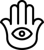 ilustración de vector de mano hindú en un fondo. símbolos de calidad premium. iconos vectoriales para concepto y diseño gráfico.
