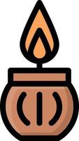 india candle vector illustration on a background.Premium quality symbols.vector icons for concept and graphic design.