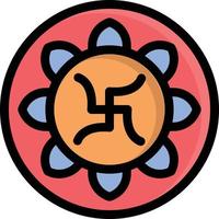 om rangoli vector illustration on a background.Premium quality symbols.vector icons for concept and graphic design.