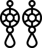 earrings vector illustration on a background.Premium quality symbols.vector icons for concept and graphic design.