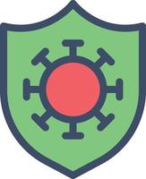 corona virus shield vector illustration on a background.Premium quality symbols.vector icons for concept and graphic design.