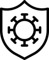corona virus shield vector illustration on a background.Premium quality symbols.vector icons for concept and graphic design.