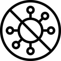 virus ban vector illustration on a background.Premium quality symbols.vector icons for concept and graphic design.