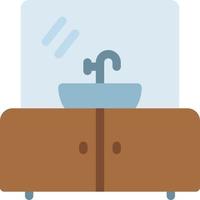 Ilustración de vector de lavabo sobre un fondo. Símbolos de calidad premium. iconos vectoriales para concepto y diseño gráfico.