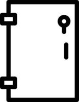 ilustración de vector de cerradura de puerta en un fondo. símbolos de calidad premium. iconos vectoriales para concepto y diseño gráfico.