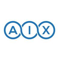 AIX letter logo design on white background. AIX creative initials letter logo concept. AIX letter design. vector