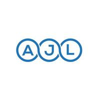 AJL letter logo design on white background. AJL creative initials letter logo concept. AJL letter design. vector
