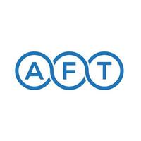 AFT letter logo design on white background. AFT creative initials letter logo concept. AFT letter design. vector