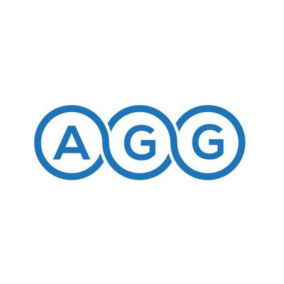 AGG letter logo design on white background. AGG creative initials letter logo concept. AGG letter design.
