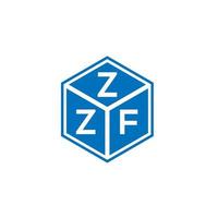 diseño de logotipo de letra zzf sobre fondo blanco. concepto de logotipo de letra inicial creativa zzf. diseño de letras zzf. vector
