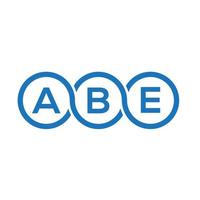 ABE letter logo design on white background. ABE creative initials letter logo concept. ABE letter design. vector