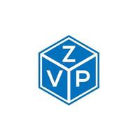 diseño de logotipo de letra zvp sobre fondo blanco. Concepto de logotipo de letra de iniciales creativas zvp. diseño de carta zvp. vector