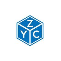 ZYC creative initials letter logo concept. ZYC letter design.ZYC letter logo design on white background. ZYC creative initials letter logo concept. ZYC letter design. vector