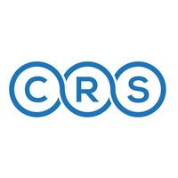 CRS letter logo design on white background. CRS creative initials letter logo concept. CRS letter design. vector