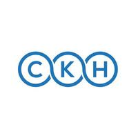 CKH letter logo design on white background. CKH creative initials letter logo concept. CKH letter design. vector