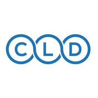 CLD letter logo design on white background. CLD creative initials letter logo concept. CLD letter design. vector