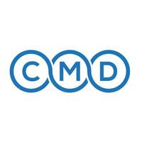 CMD letter logo design on white background. CMD creative initials letter logo concept. CMD letter design. vector