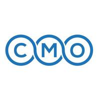 CMO letter logo design on white background. CMO creative initials letter logo concept. CMO letter design. vector