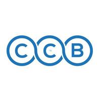 diseño de logotipo de letra ccb sobre fondo blanco. Concepto de logotipo de letra de iniciales creativas ccb. diseño de letras ccb. vector