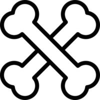 crossbones vector illustration on a background.Premium quality symbols.vector icons for concept and graphic design.