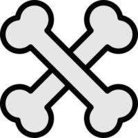 crossbones vector illustration on a background.Premium quality symbols.vector icons for concept and graphic design.