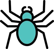 ilustración de vector de araña en un fondo. símbolos de calidad premium. iconos vectoriales para concepto y diseño gráfico.