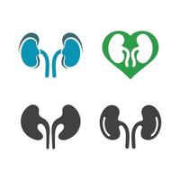 Kidney healthy logo vector