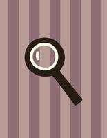 Simple magnifier and background vector