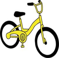 andar en bicicleta amarilla