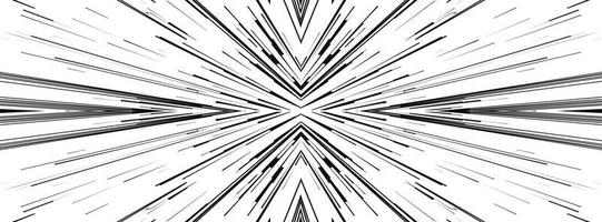 Comic book speed lines stripe and radial effect style vector