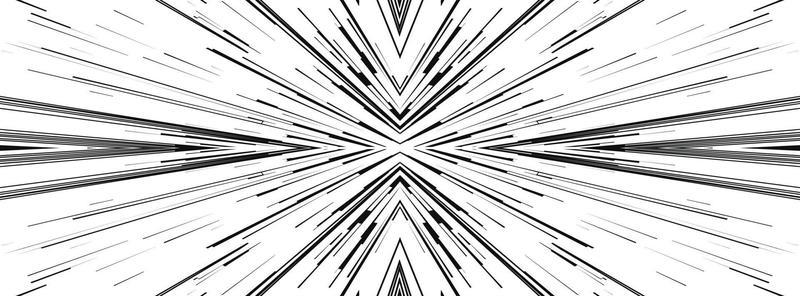 Comic book speed lines stripe and radial effect style
