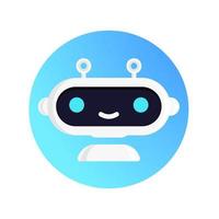 Robot vector modern flat style