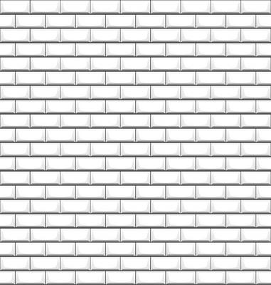 Subway tile seamless pattern white color