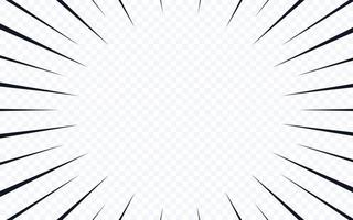 Manga Speed Burst Frame Radial Anime Speed Lines Crash Zoom Effect For  Comic Book Radial Lines Overlay Template Manga Brust Frame Boom Effect  Vector Illustration On Transparent Background Royalty Free SVG Cliparts