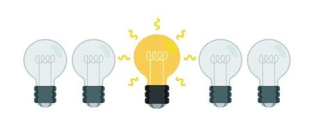Finding great idea concept illustration vector