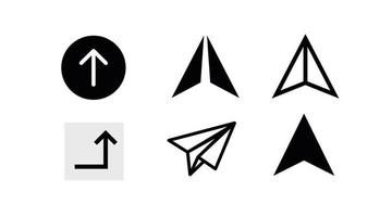 Send plane message symbol isolated on background vector