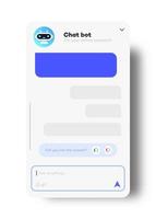 Chat window modern style for website and mobile app vector