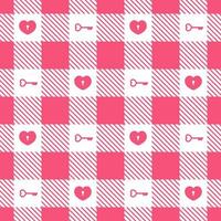 Gingham vector pattern heart checkered plaids