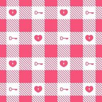 Gingham vector pattern heart checkered plaids