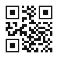 código qr color negro aislado en el fondo vector