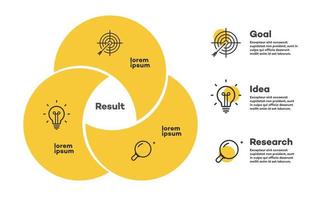 Infographic chart template modern style vector