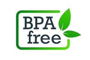 BPA free certificate label-no bisphenol A vector