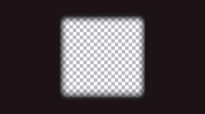 Old frame cinematic on transparent background