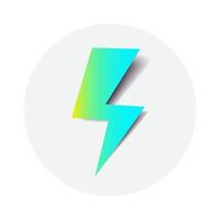 Vector lightning symbol