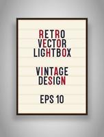 Retro poster vector lightbox