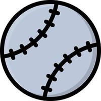 ilustración vectorial de béisbol en un fondo. símbolos de calidad premium. iconos vectoriales para concepto y diseño gráfico. vector