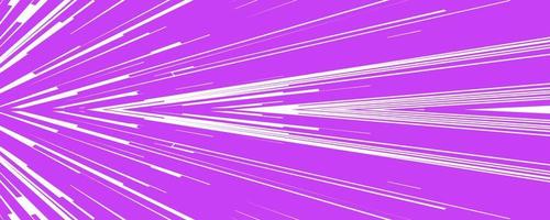 líneas de color púrpura blanco de velocidad de cómic vector