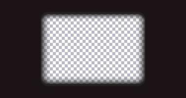 Old frame cinematic on transparent background vector