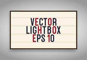 Lightbox vector retro banner